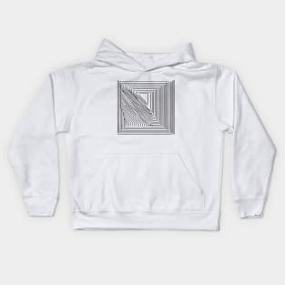 Not Perfect Visuals | Minimalist | NOptical Illusion | Triangle somewhere 1 Kids Hoodie